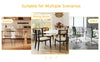 Chic Gold-Base Glass Dining Table – Perfect for Home & Office Gatherings!