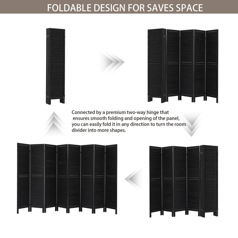 Chic Privacy Folding Room Divider