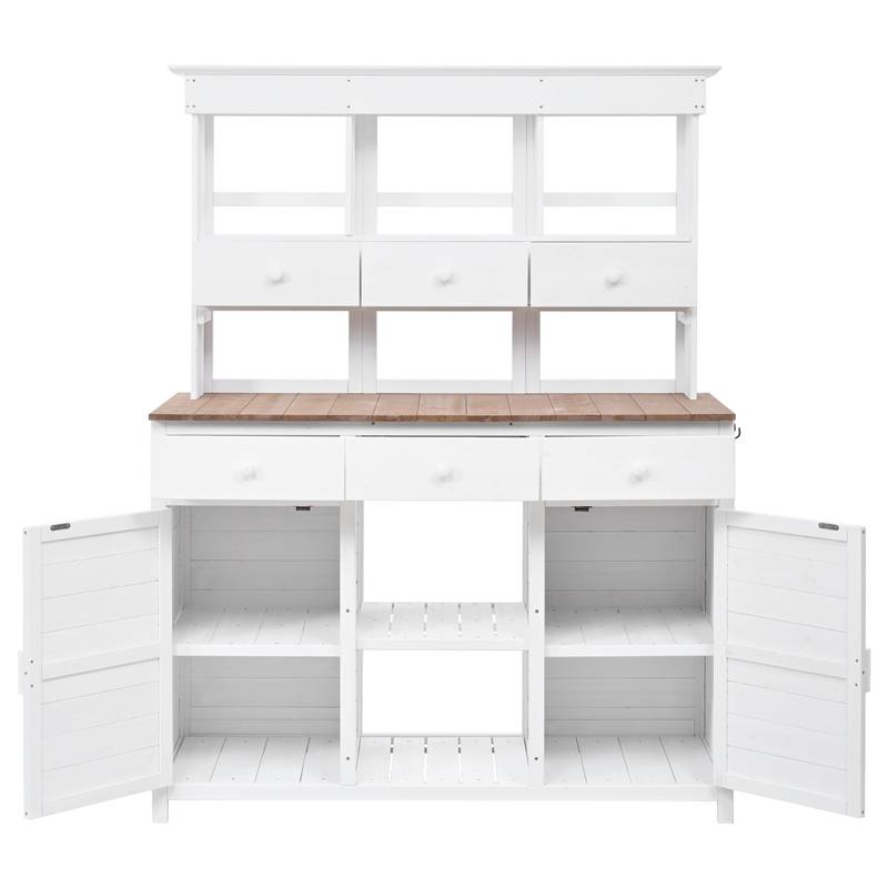 TOPMAX Garden Potting Station - Stylish Storage & Workspace