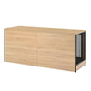 Stylish Double Dog Crate with Tray