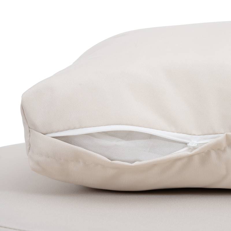 Chic Outdoor Wicker Lounge Set with Glass Table