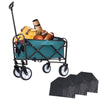 Cyan Collapsible Utility Wagon with Liners