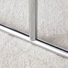 Stylish Shoe Bench with Silver Legs - Perfect Storage for Every Space
