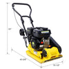 PowerMax Plate Compactor with Wheels - EPA Compliant Vibration Force