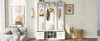 Versatile Entryway Bench with Coat Rack & Drawers