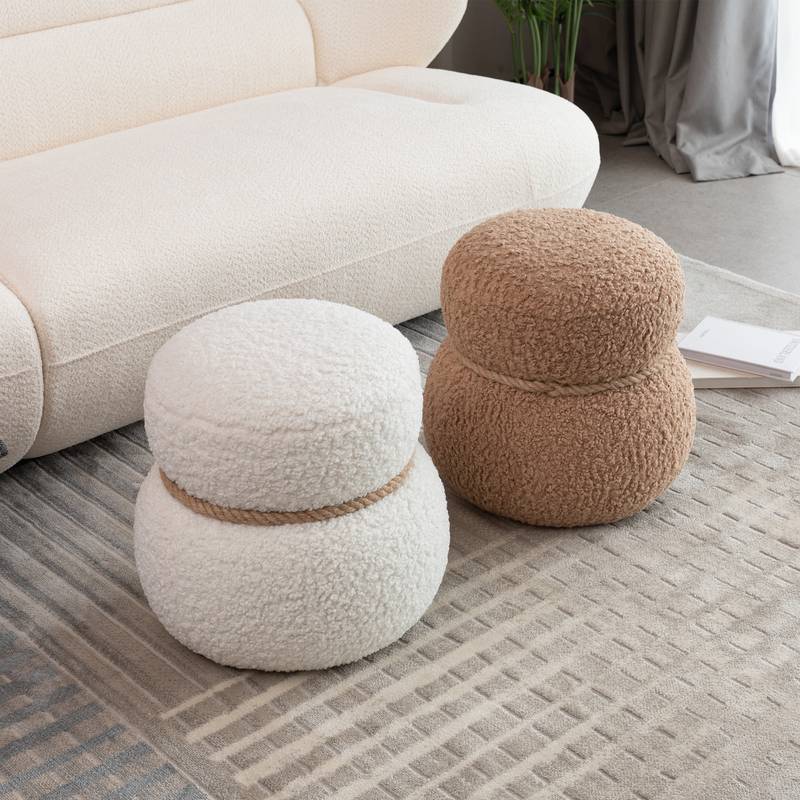 Snowman Plush Stool - Playful & Cute Seating for Any Space