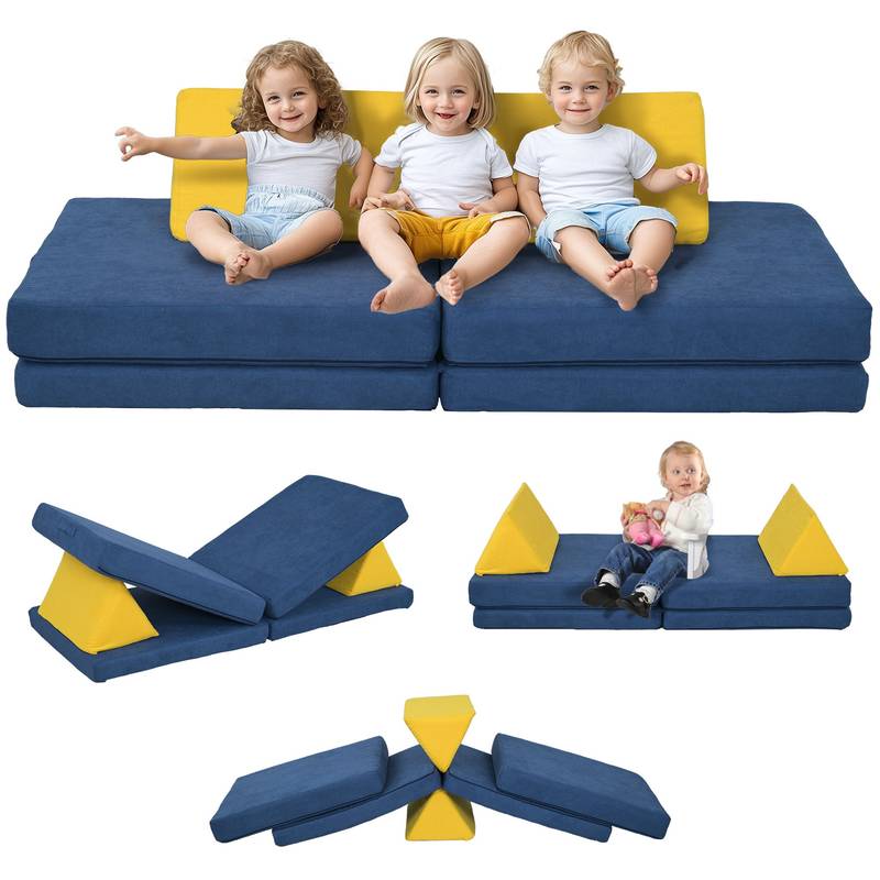 Cozy Kid's Play Couch Set - Soft, Washable Foam for Fun & Relaxation!