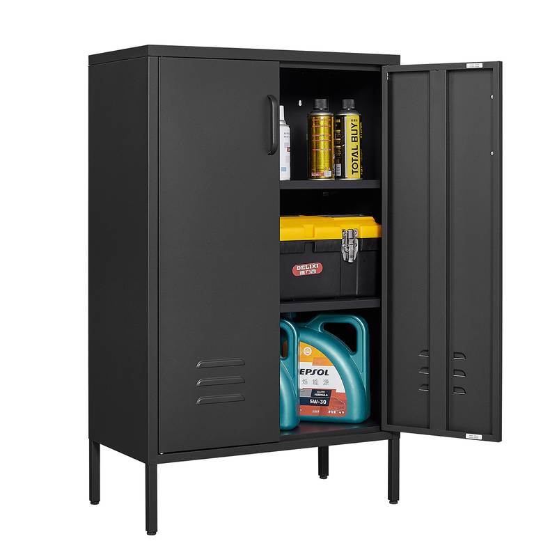 Versatile Storage Cabinet with Movable Shelves