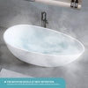 Elegant Matte White Freestanding Soaking Tub