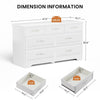 Sleek White 3-Drawer Dresser - Stylish Storage for Any Room