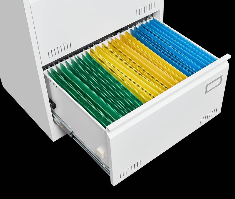 Secure Sleek Filing Cabinet - Stylish 2-Drawer Organizer