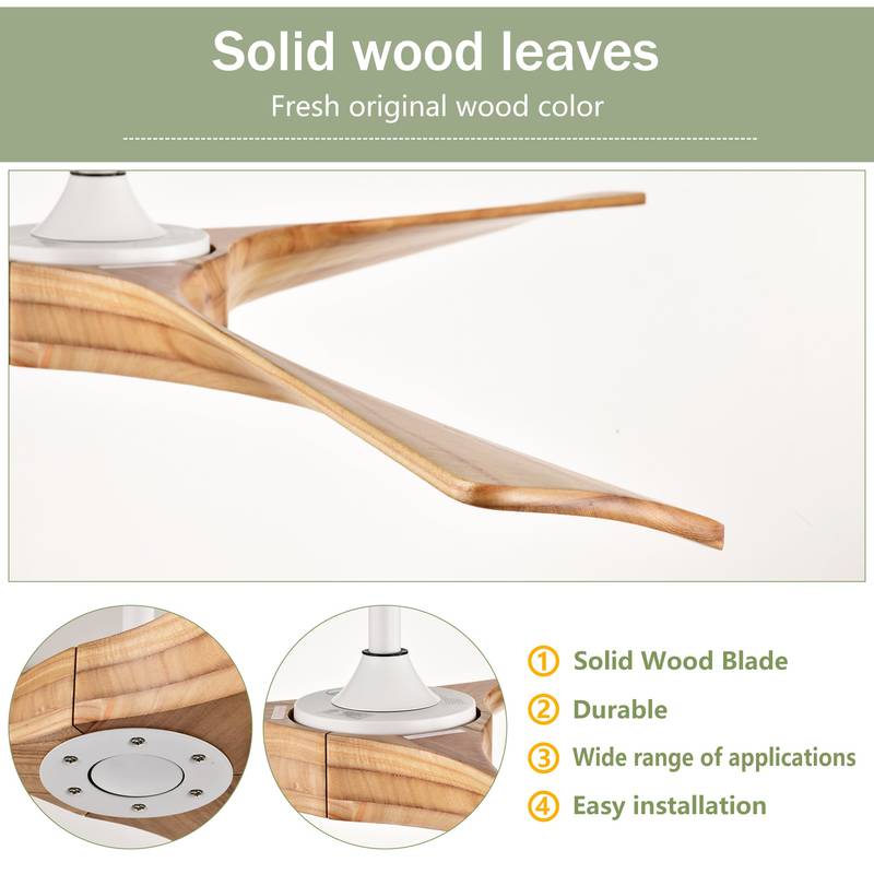 Sleek White Ceiling Fan with Remote - Perfect for Any Room!