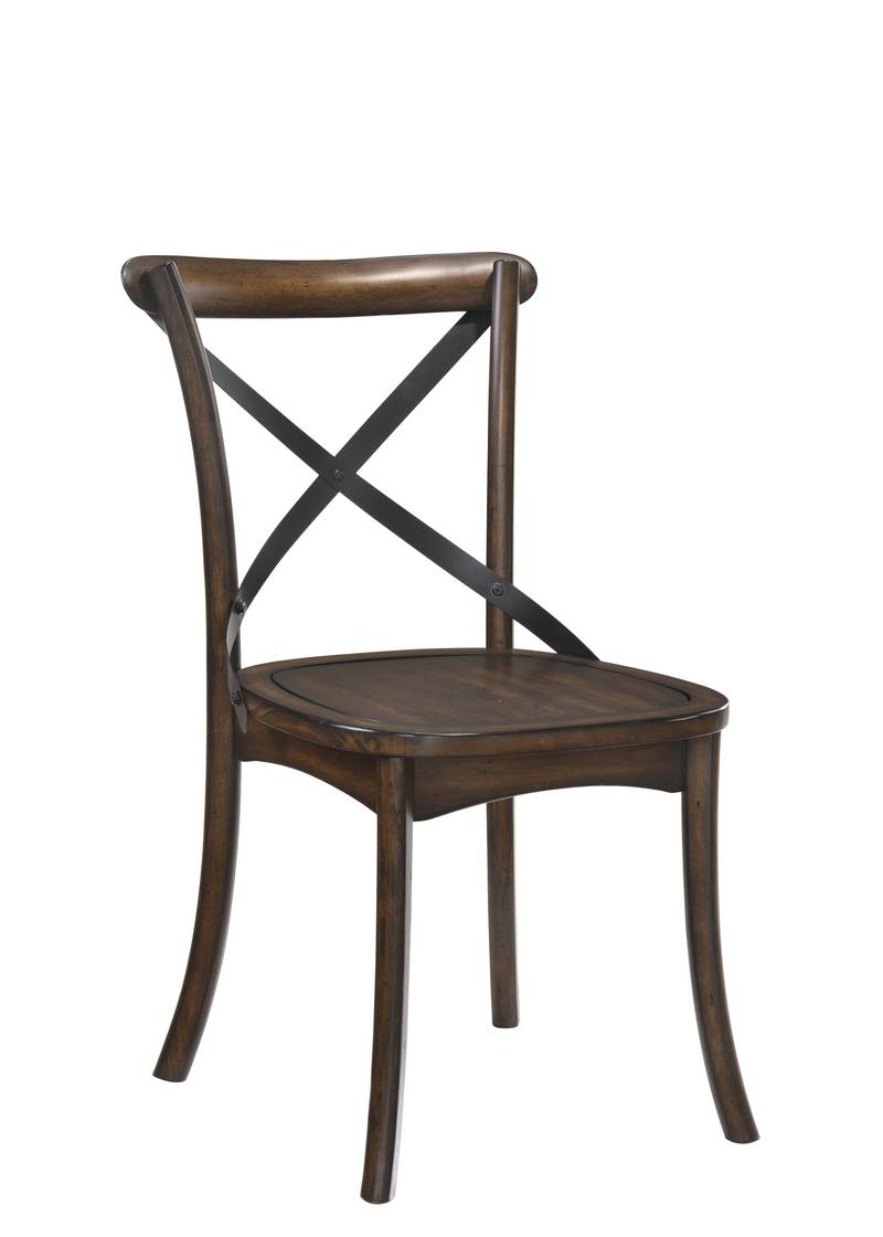 Kaelyn Duo Chair Set in Dark Oak & Black