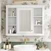 Stylish Wall-Mounted Bathroom Mirror Cabinet with Shelves