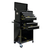 Rolling Tool Chest on Wheels – Black Storage Cabinet with Drawers