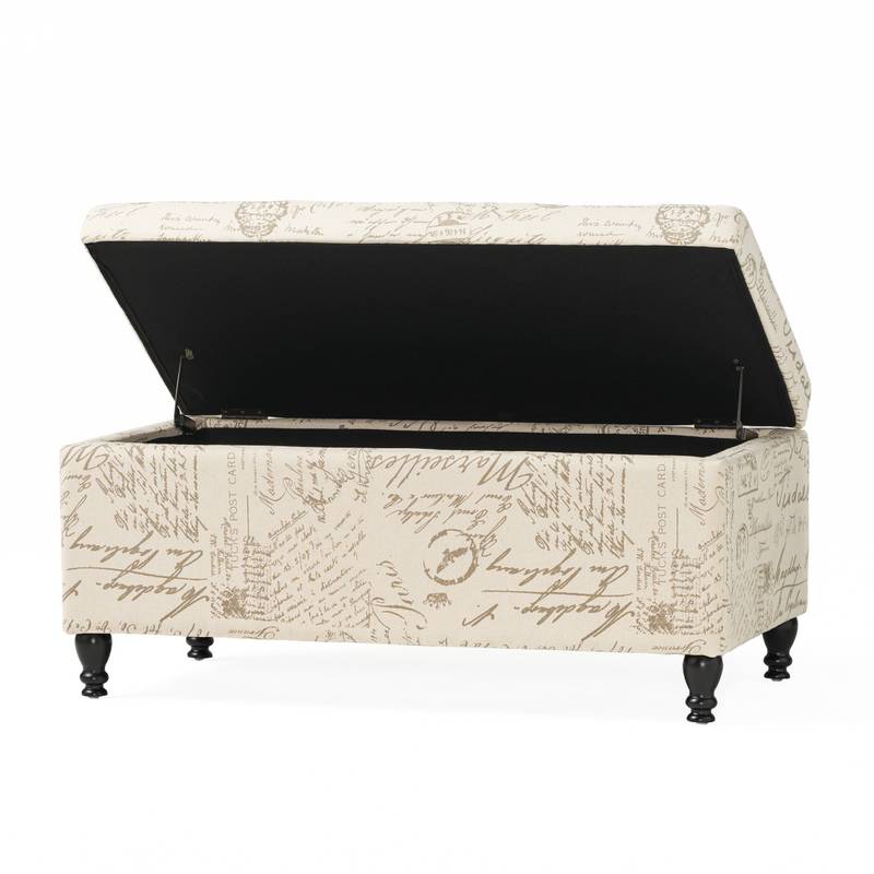 Chic Parisian Storage Ottoman