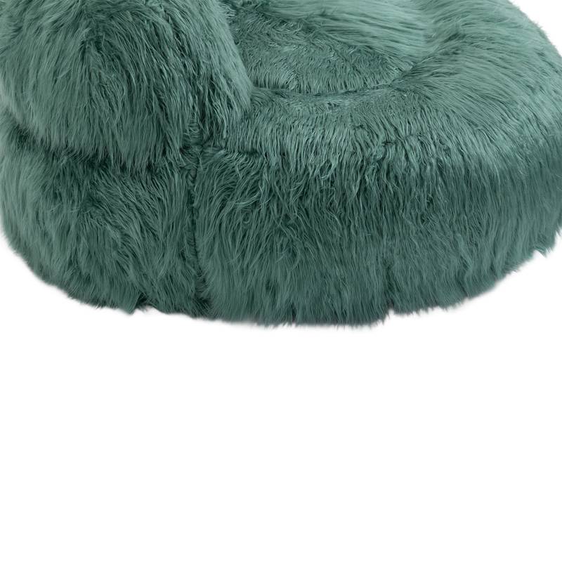 ChillNest Bean Bag Chair with Ottoman - Relax in Style! (Mint Green)
