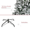 Frosted Elegance Slim Pine Christmas Tree