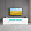 Chic LED TV Stand with Storage for Gaming and Living Spaces