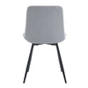 Cozy Linen-Cotton Dining Chair Set - Four Light Gray Beauties