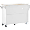 Versatile Kitchen Island Cart with Storage & Locking Wheels