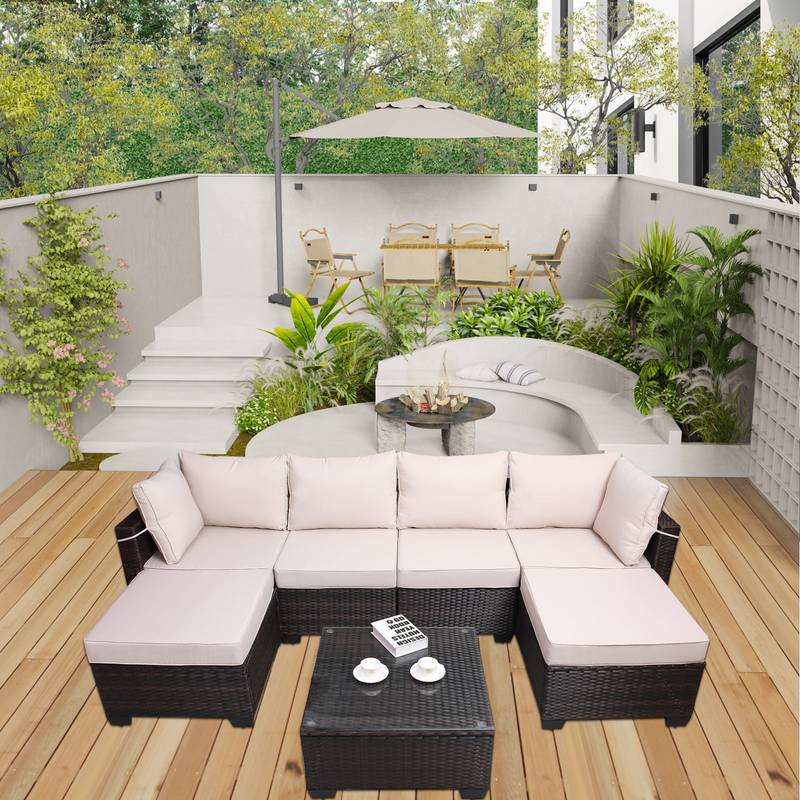 Cozy Calypso Outdoor Sofa & Table Set