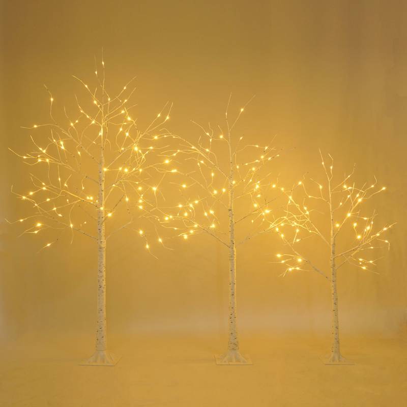 Enchanting Lighted Birch Tree for Festive Decor