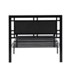 Sleek Black Twin Metal Bed Frame