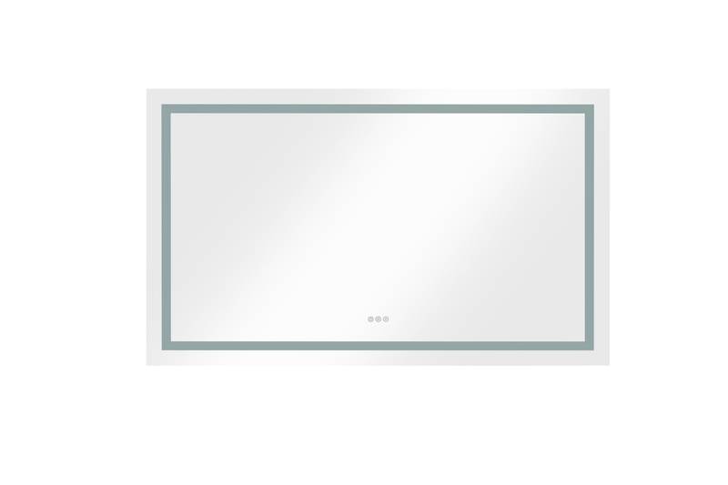 Radiant Frameless LED Bathroom Mirror with Color Changing Lights