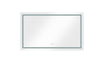 Radiant Frameless LED Bathroom Mirror with Color Changing Lights