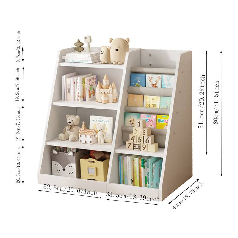 Cozy Kids Book Nook Storage Shelf