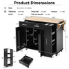Versatile Rolling Kitchen Cart with Drop Leaf and Storage