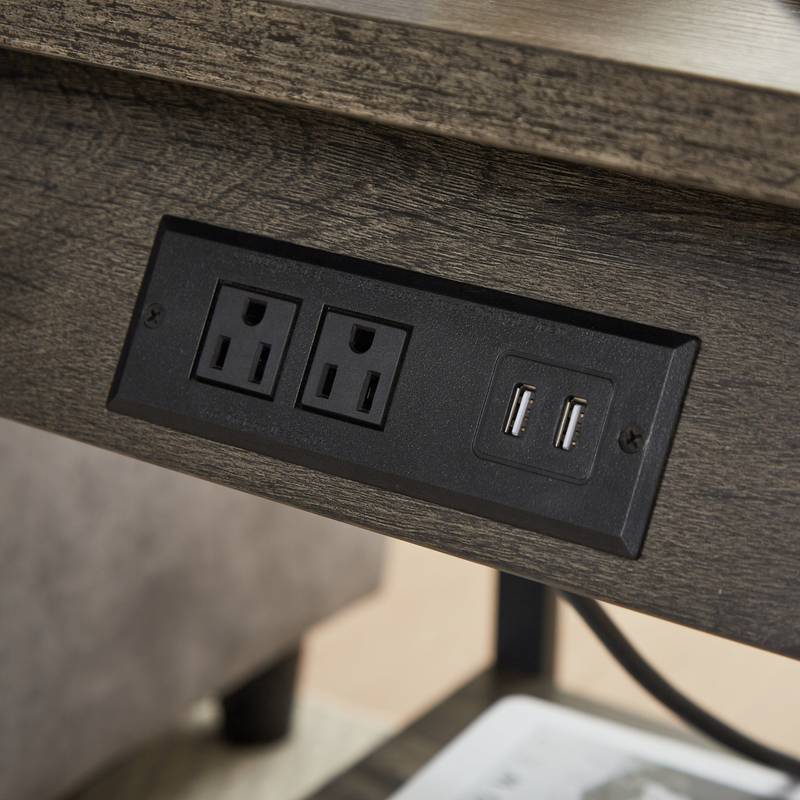 Stylish Charging End Tables - Set of Two with USB Ports