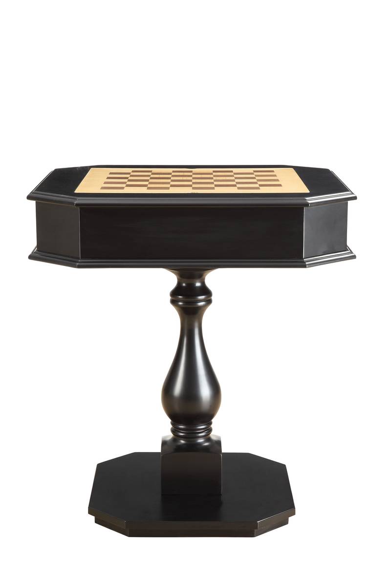 Bishop Black Reversible Game Table with Tray