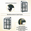 EasyMove Greenhouse: Portable Wooden Oasis with Adjustable Shelves