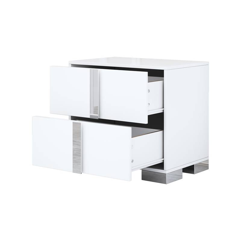 Dreamy LED Bedroom Set with Glam Mirror Accents
