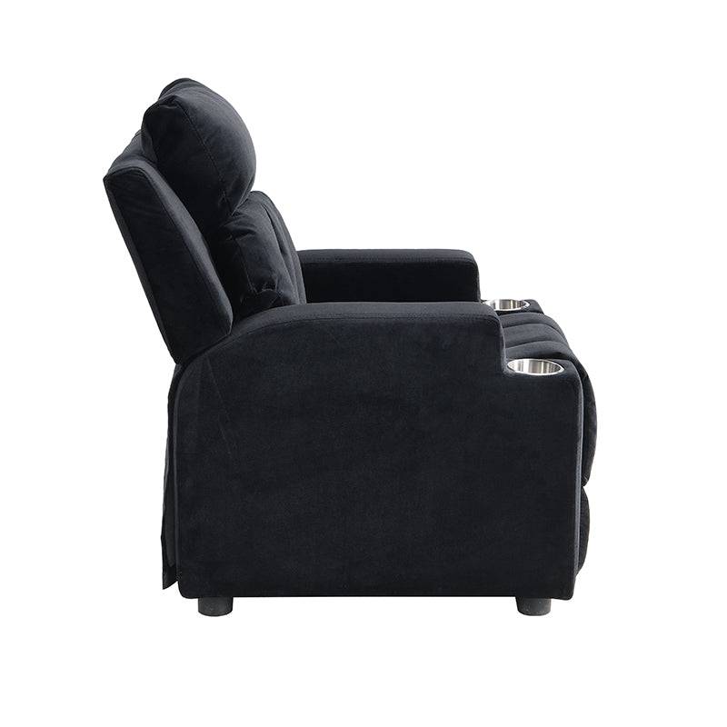 Cozy Kids Recliner with Cup Holders and Footrest
