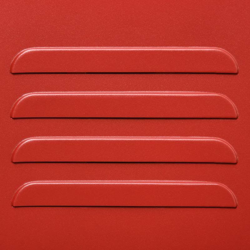 Chic Red Locker End Table