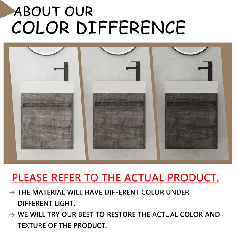 Elegant Wall-Mounted Vanity with Soft-Close Cabinet and Sleek Sink