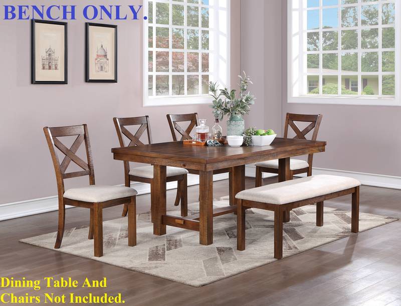 Natural Wood Bench - Stylish Seating for Your Kitchen or Dining Room