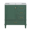 Chic Green Bathroom Vanity with Sink and Soft-Close Drawers