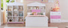 Charming Twin House Bed Set with Storage and Nightstand in Pink and White