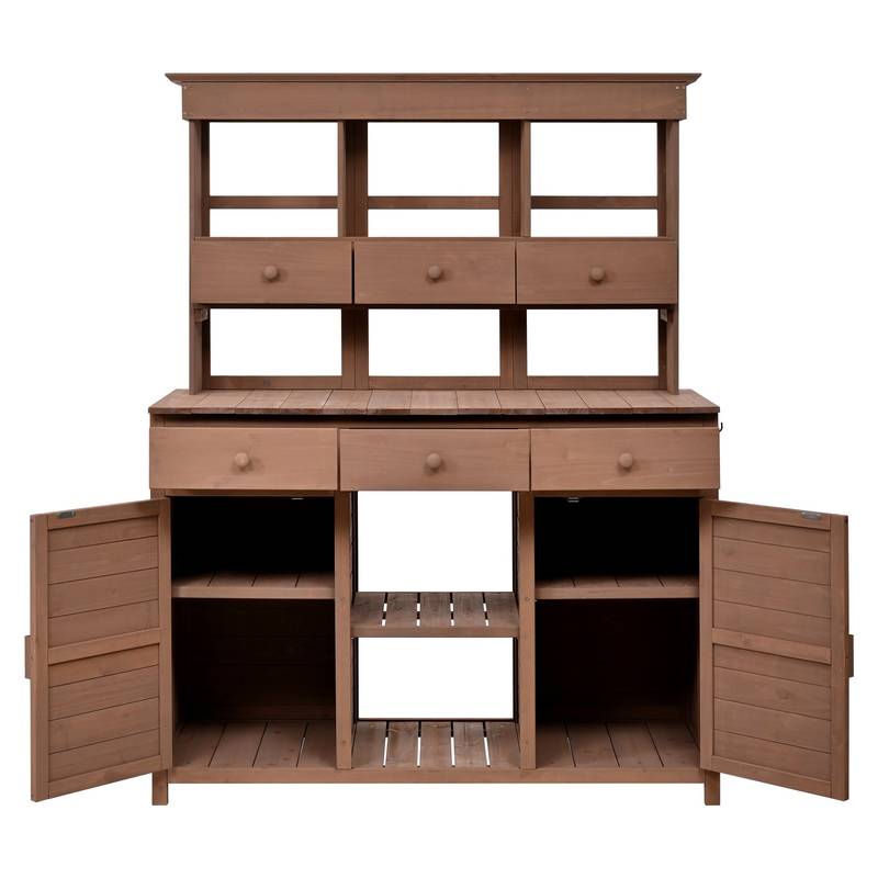 Garden Haven Potting Bench & Storage Station