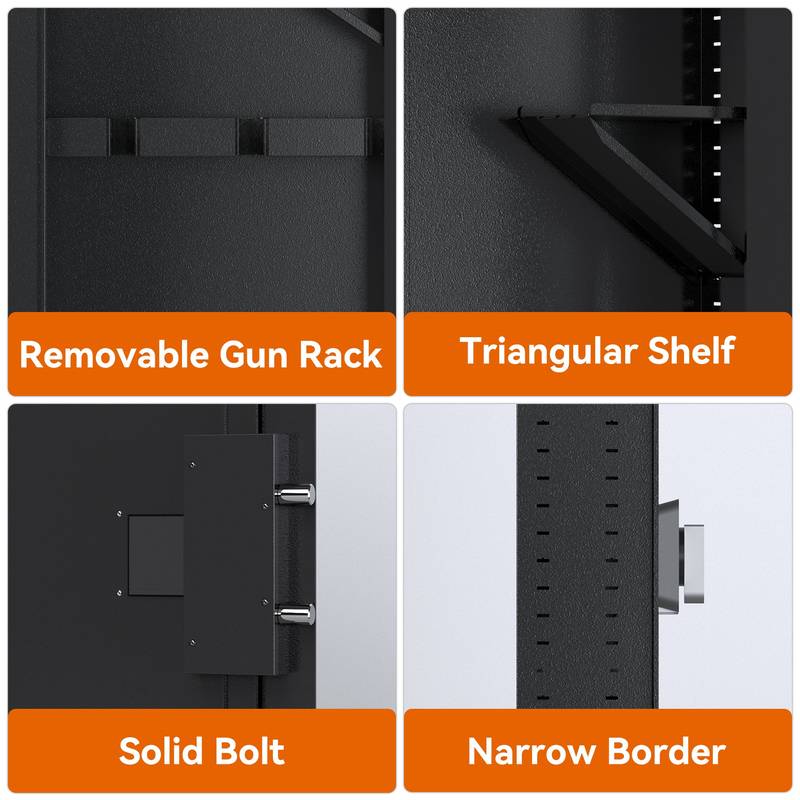 Quick-Access Wall Gun Safe - Secure Your Firearms with Ease!