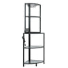 Illuminate Corner Shelf with USB & Glass Holder