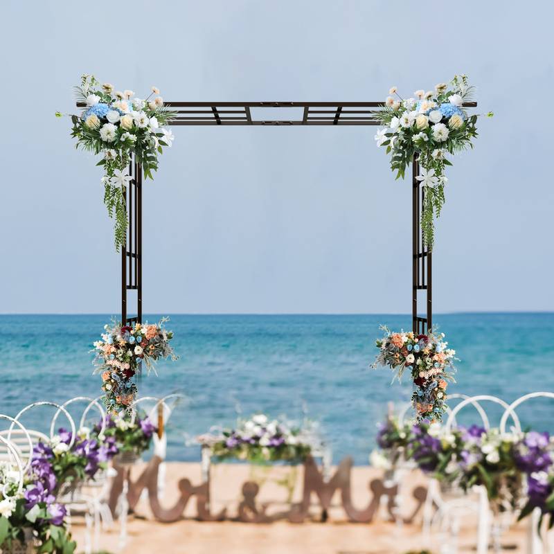 Versatile Black Garden Arch for Climbing Plants