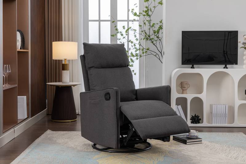Cozy Glider Rocker Chair - Dark Gray