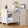 Farmhouse Charm L-Shaped Buffet & Coffee Bar