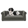 Chic Elevated Dog Couch - Stylish Comfort for Small and Medium Pups