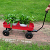 Rugged Red All-Terrain Garden Cart
